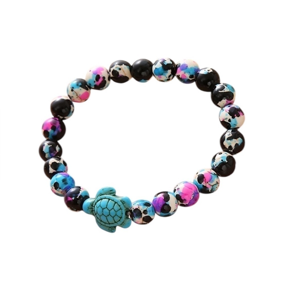 Colorful Beaded Turtle Bracelet